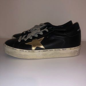 Black Golden Goose Platform Sneaker